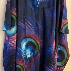 Queen plus Peacock kaftan